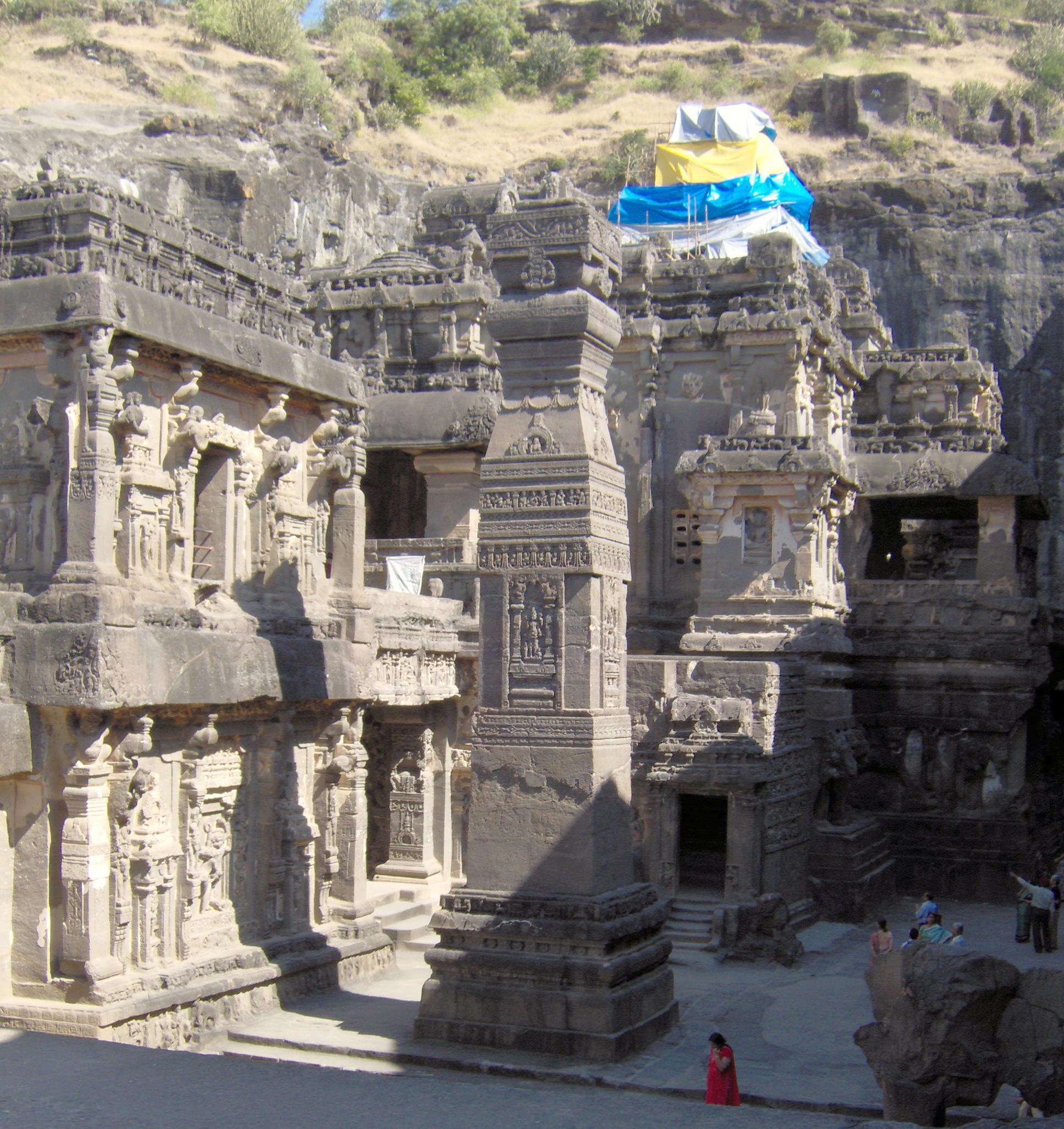 Ellora Kailash temple overview