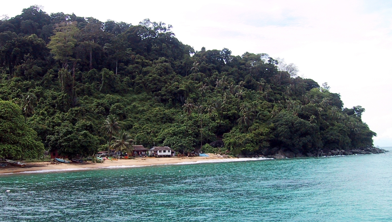 Huts on Tioman