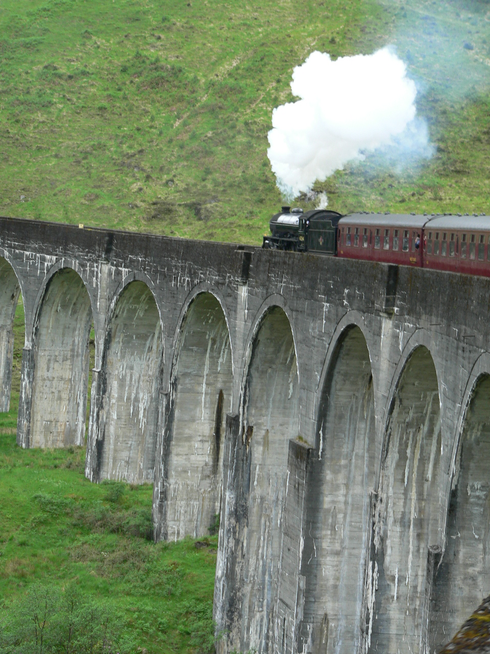 Glenfinnan viaduct from The Jacobite 05