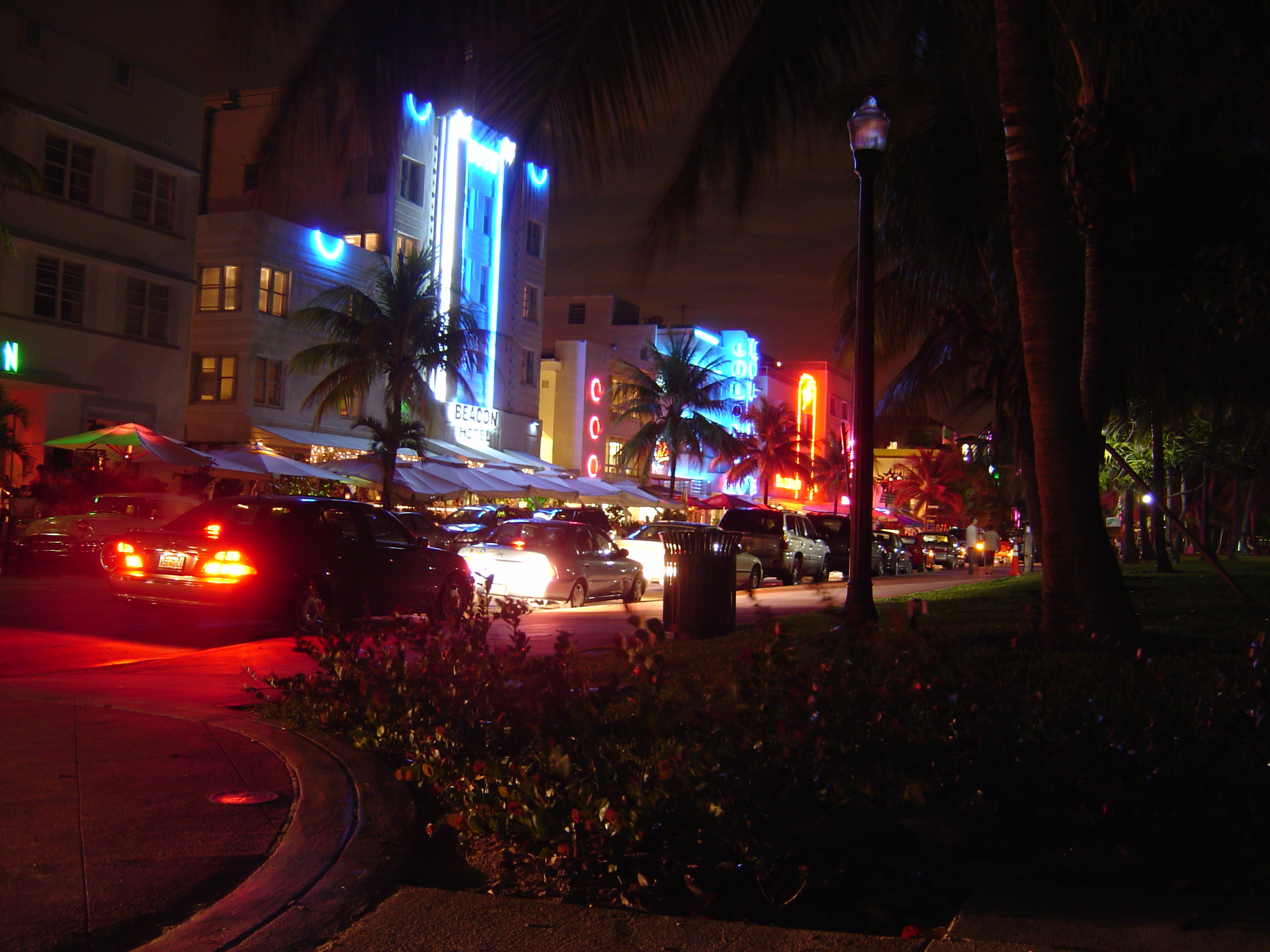 South beach miami at night